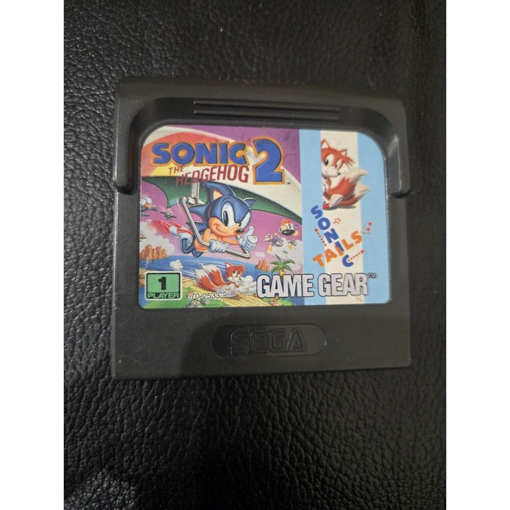 Sega Game Gear Sonic The Hedgehog 2 Video Game Cartridge